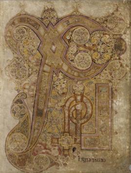 Chi Rho page, 34r, Book of Kells, c. 800 (Trinity College, Dublin)