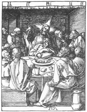 Albrecht Dürer, Last Supper from the Small Passion, 1509-11 (Brooklyn Museum of Art, New York)